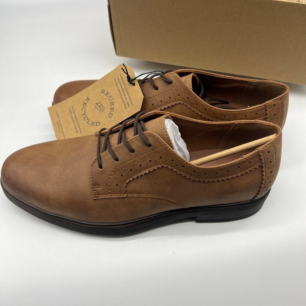 Frye and Co. Mens Grant Cognac Oxford Shoes Brown Dress Shoes Size 12M